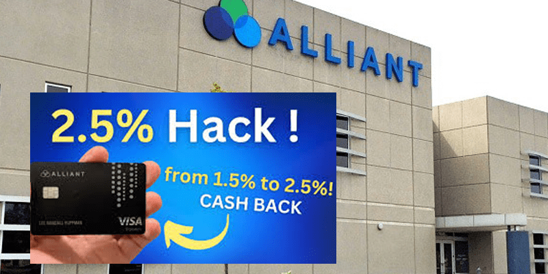 cash back credit card alliant